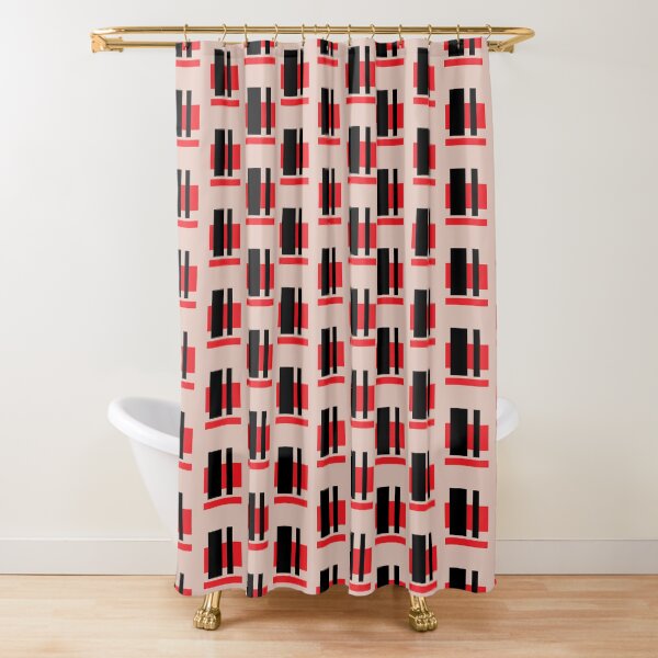 ABSTRACT BRICK Shower Curtain