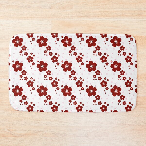 Item preview, Sakura Falls in Red on White designed and sold by Sarinilli.