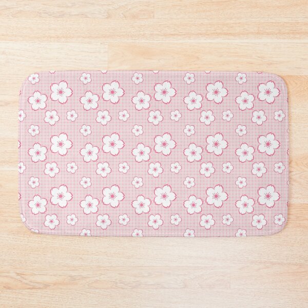 Item preview, Sakura - white on pink checker designed and sold by Sarinilli.