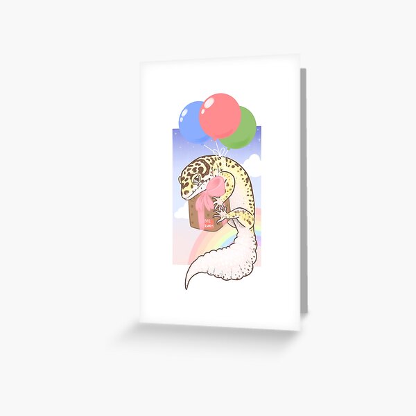 Item preview, Birthday Gecko designed and sold by Paige Penrose.
