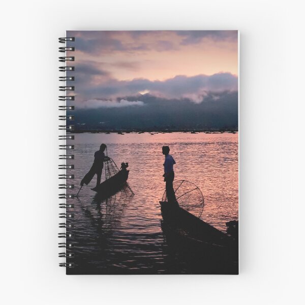Item preview, Sunrise Fishing on Inle Lake designed and sold by Marylou Badeaux.