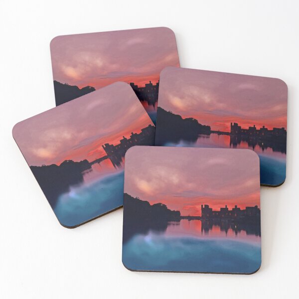 Item preview, CAERNARFON CASTLE SMOKEY SUNSET AND SEA  designed and sold by NICK COBURN PHILLIPS.