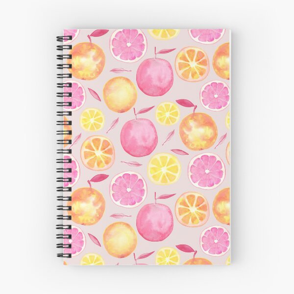 Item preview, Summer Fruits Watercolor Seamless Pattern - Pink Grapefruits designed and sold by MysticMagpie.