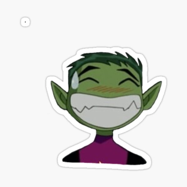 Teen Titans Beast Boy Grin Sticker