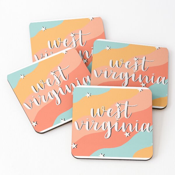 Item preview, West Virginia w a groovy background designed and sold by avery :).