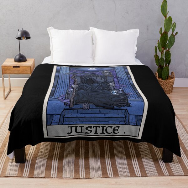 Item preview, Justice Tarot Card Grim Reaper Halloween Gothic Gift designed and sold by TheGhoulishGarb.