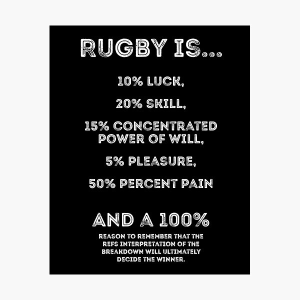 A Game of Percentages Photographic Print