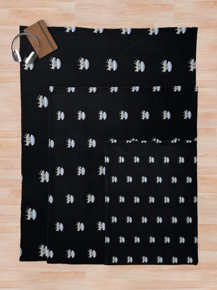 Alternate view of Tiny Jellyfish Throw Blanket