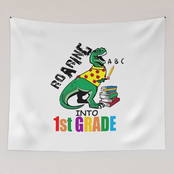 Item preview, Roaring Into 1st Grade T Rex Back To School for Students designed and sold by hadleydesigns.