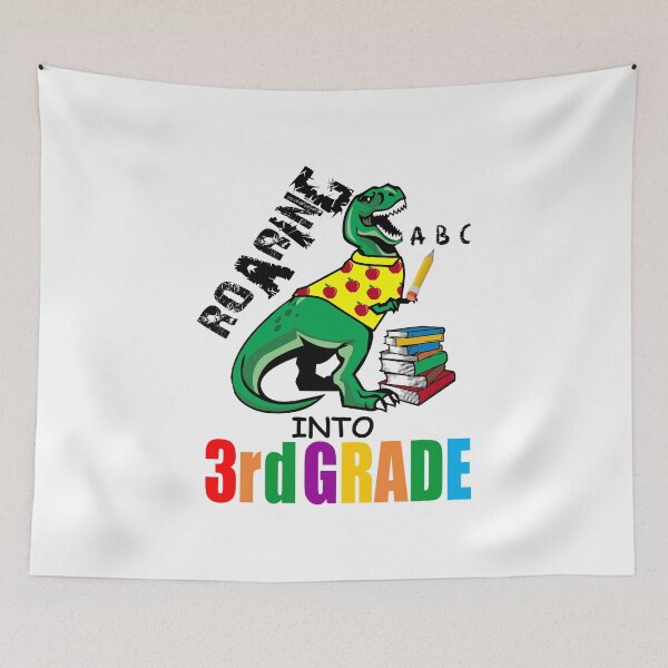 Item preview, Roaring Into 3rd Grade T Rex Back To School for Students designed and sold by hadleydesigns.