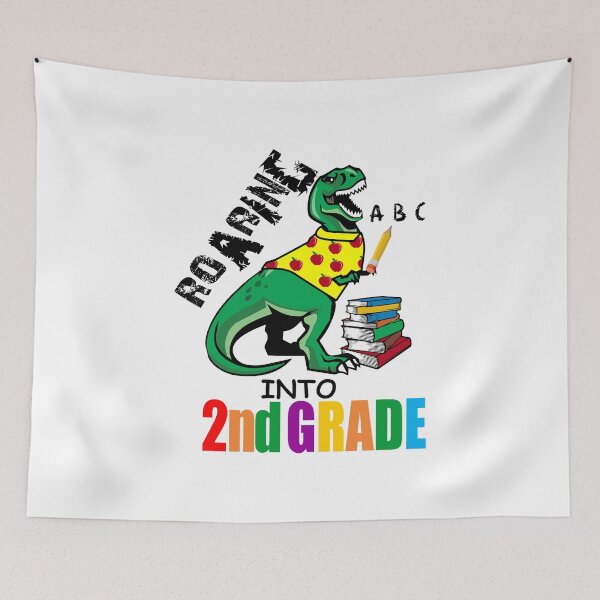 Item preview, Roaring Into 2nd Grade T Rex Back To School for Students designed and sold by hadleydesigns.