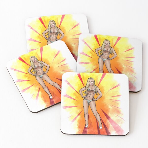 Item preview, Six-pack pin-up girl in a colorful bikini designed and sold by PinUpsandPulp.