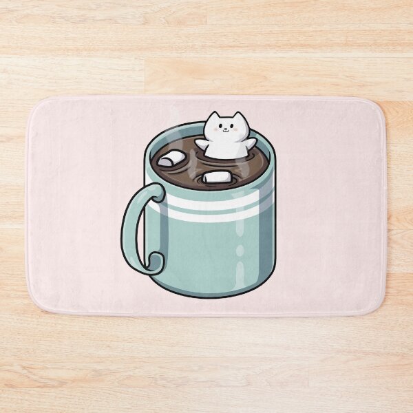 Item preview, Marshmallow Greg the Owl Cat in Hot Cocoa designed and sold by vanillaroseart.