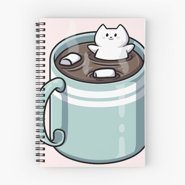 Item preview, Marshmallow Greg the Owl Cat in Hot Cocoa designed and sold by vanillaroseart.