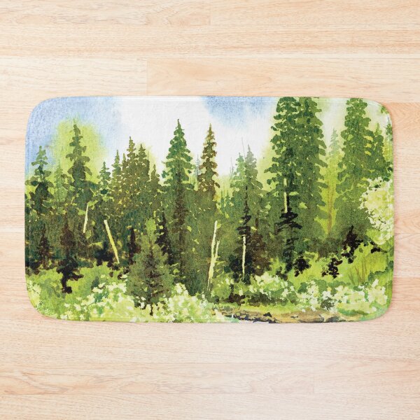 Item preview, Pine Forest in Watercolor designed and sold by Kelly Roy.