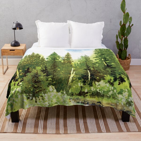 Item preview, Pine Forest in Watercolor designed and sold by Kelly Roy.