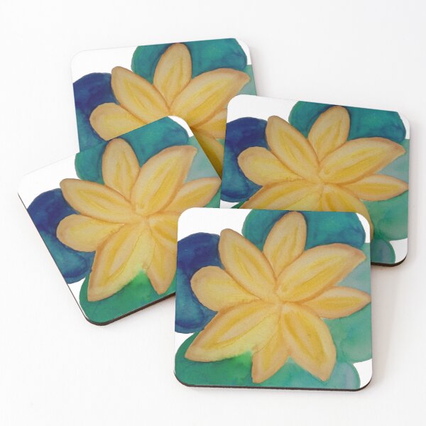 Item preview, Yellow Oasis, Original Watercolor by Elise dEntremont designed and sold by omgway2cute.
