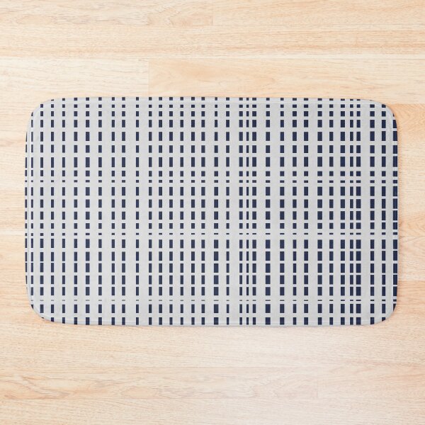 Item preview, Dark Blue Dotted Lines on light grey designed and sold by BlertaDK.