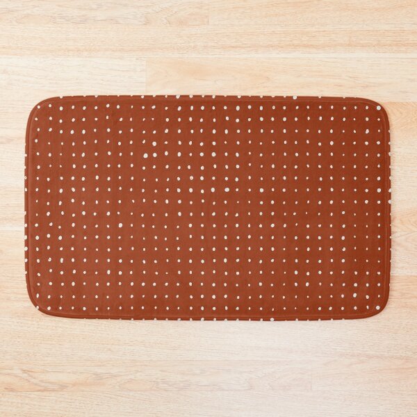 Item preview, Light grey dots on rust  designed and sold by BlertaDK.