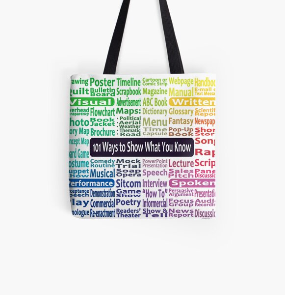 101 Ways to Show What You Know! All Over Print Tote Bag