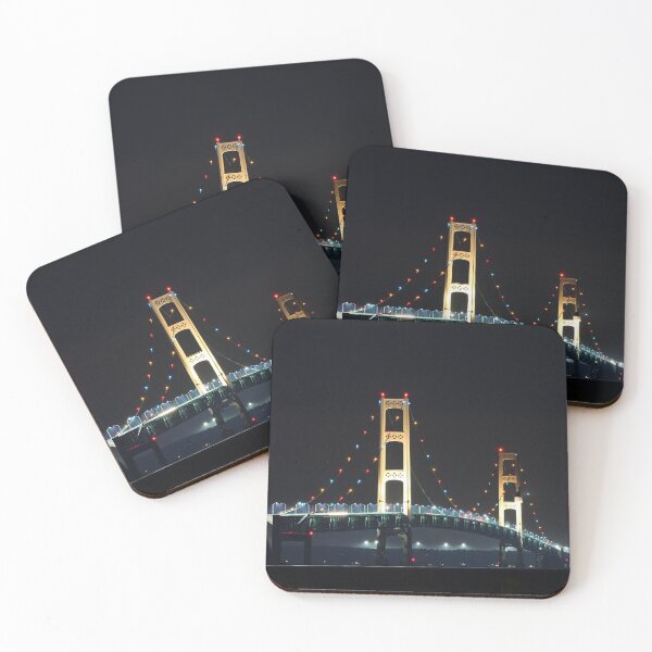 Item preview, Mackinac Bridge at Night designed and sold by ErrorlessFawn.