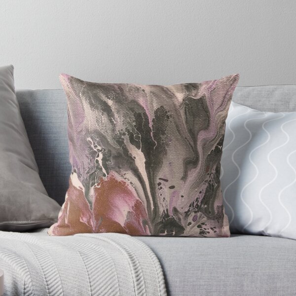 Lavender Fields Throw Pillow