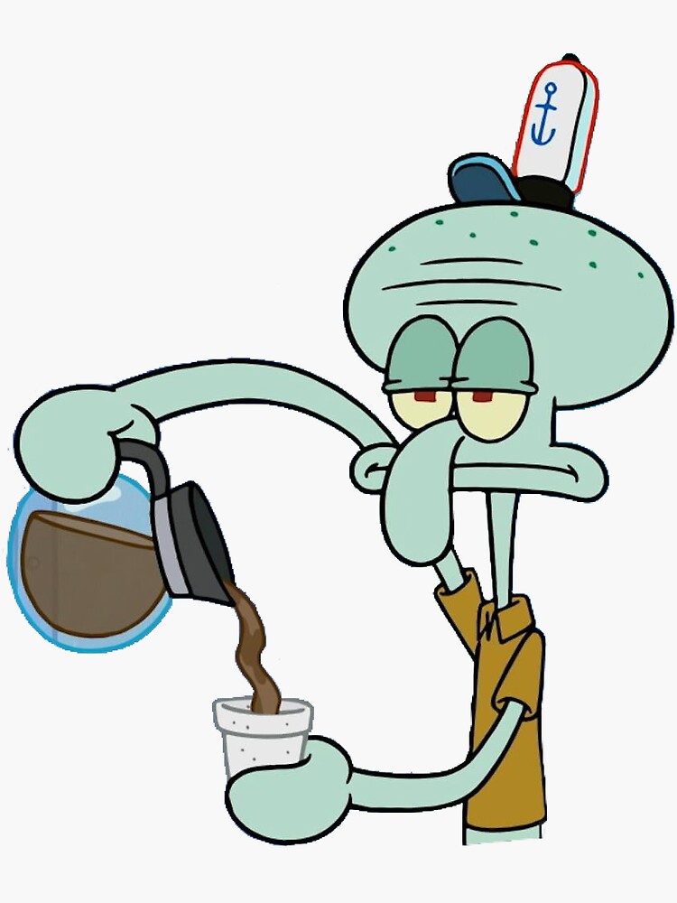 Squidward Coffee by sstickershopp