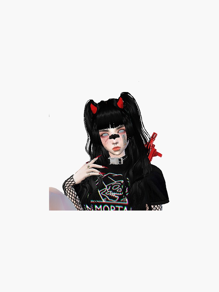 "goth imvu egirl" Sticker by EleanorLambs | Redbubble