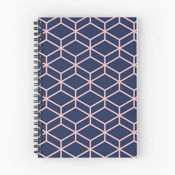 Item preview, Honeycomb Geometric Lattice Pattern in Pink and Navy Blue designed and sold by kierkegaard.