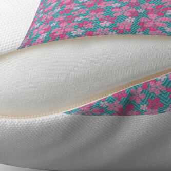 Alternate view of Sakura Chevron in Teal Throw Pillow