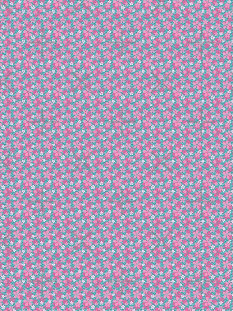 Sakura Chevron in Teal by Sarinilli