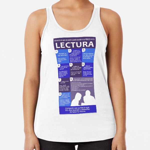 Ways Parents Can Help Their Child with Reading - In Spanish Racerback Tank Top