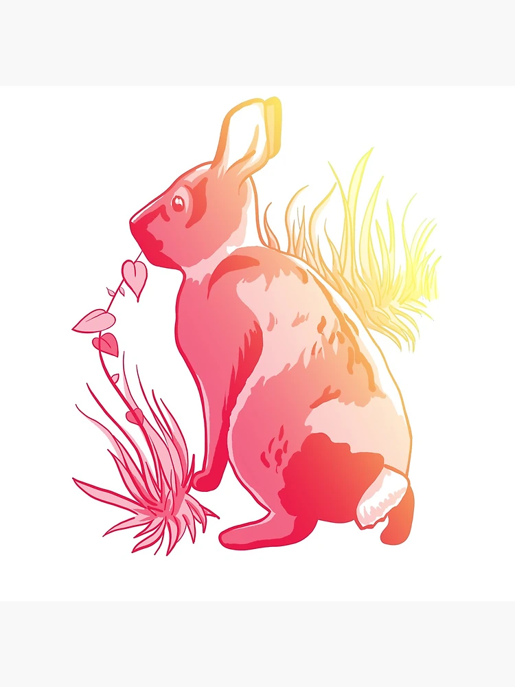 Thumbnail 4 of 4, Clock, Wildfire Rabbit designed and sold by Lizzie Kelso.