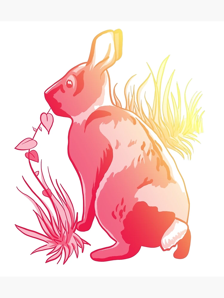 Thumbnail 3 of 3, Poster, Wildfire Rabbit designed and sold by Lizzie Kelso.