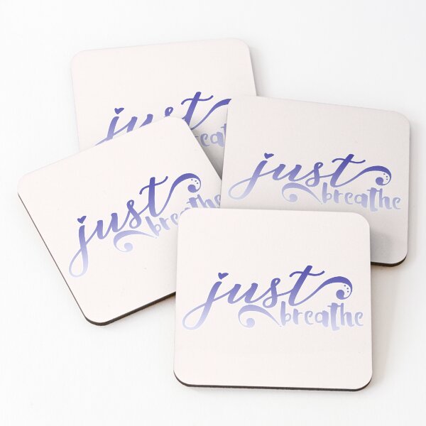 Item preview, Just Breathe quote - keep calm quote- settle down quote - peace quote  - keep breathing designed and sold by smooshfaceutd.