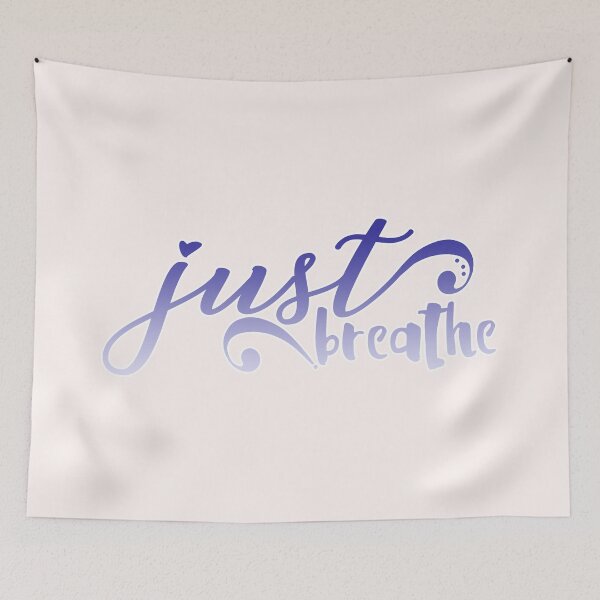 Item preview, Just Breathe quote - keep calm quote- settle down quote - peace quote  - keep breathing designed and sold by smooshfaceutd.