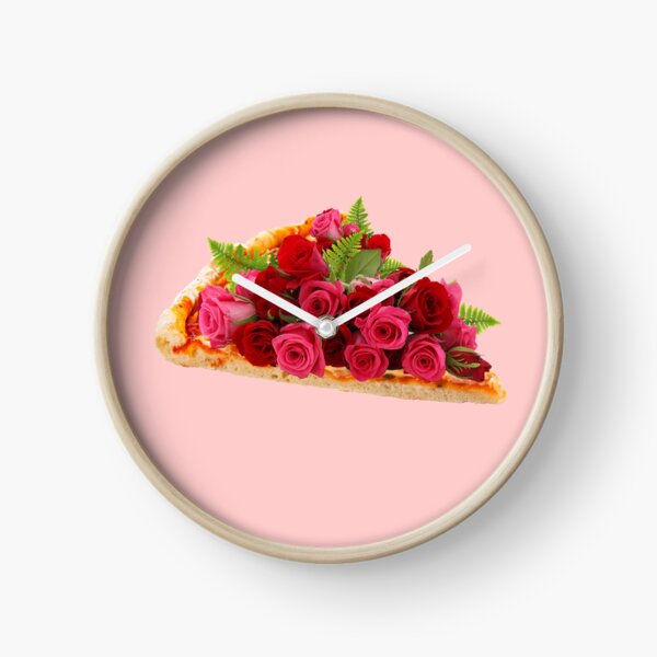 Rose pizza Clock
