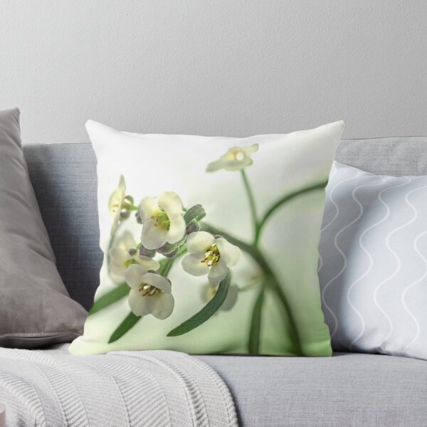Item preview, elegant white green flowers blooming designed and sold by jiashu xu.