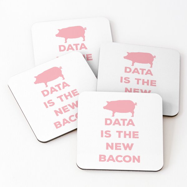 Item preview, Data Is The New Bacon designed and sold by teesaurus.