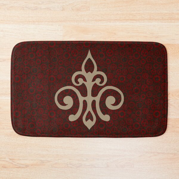 Item preview, Clockwork Flur de Lis - Red and Brown designed and sold by Sarinilli.