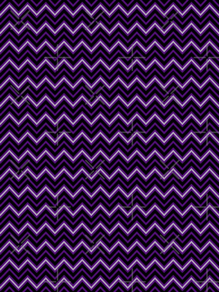 Chevrons - Violet and Pewter by Sarinilli
