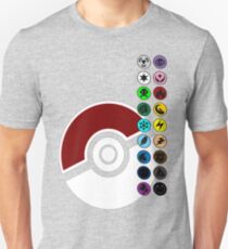 Pokemon Pokeball Energie abgeschlossen Slim Fit T-Shirt