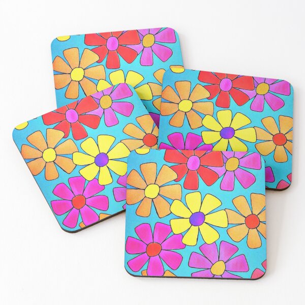 Item preview, Retro Flowers designed and sold by Karen Hempel.