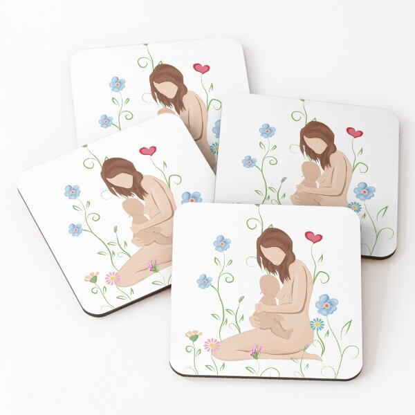 Item preview, Breastfeeding Mother and Baby Silhouette designed and sold by npc212.