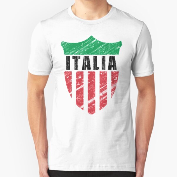 Vintage Italy Emblem Slim Fit T-Shirt