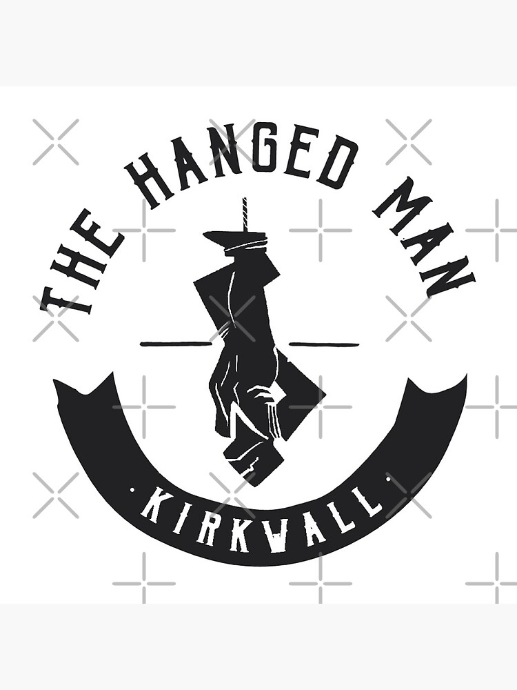 The Hanged Man Pub Logo | Dragon Age 2 | Black Logo by surik-