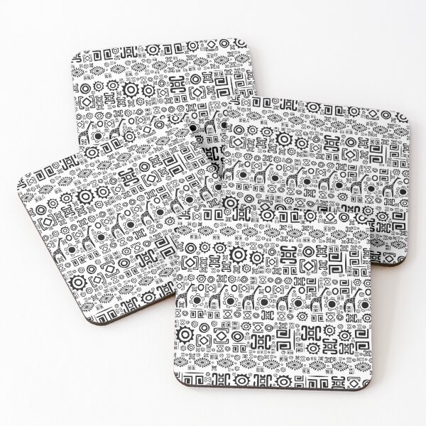 Item preview, Ethnic African Pattern- Black and White #2 designed and sold by k9printart.