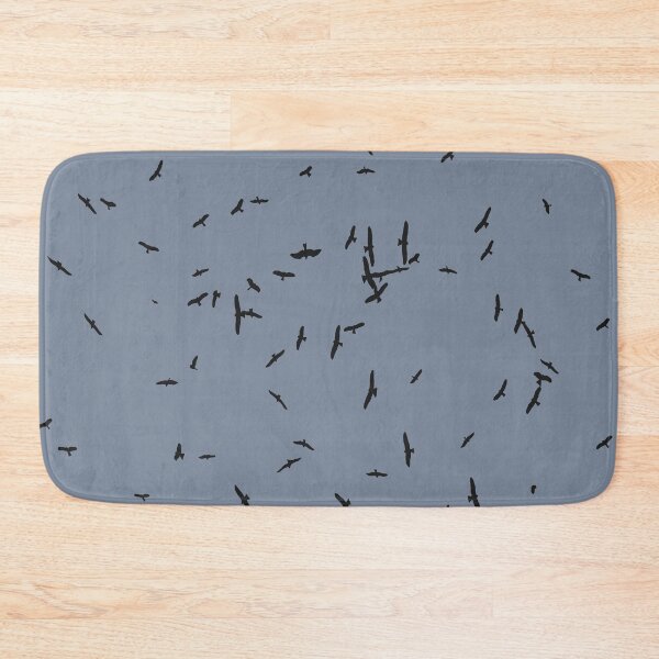 Item preview, Bird Irruptions Seeking Safer Habitat Black Silhouette designed and sold by taiche.