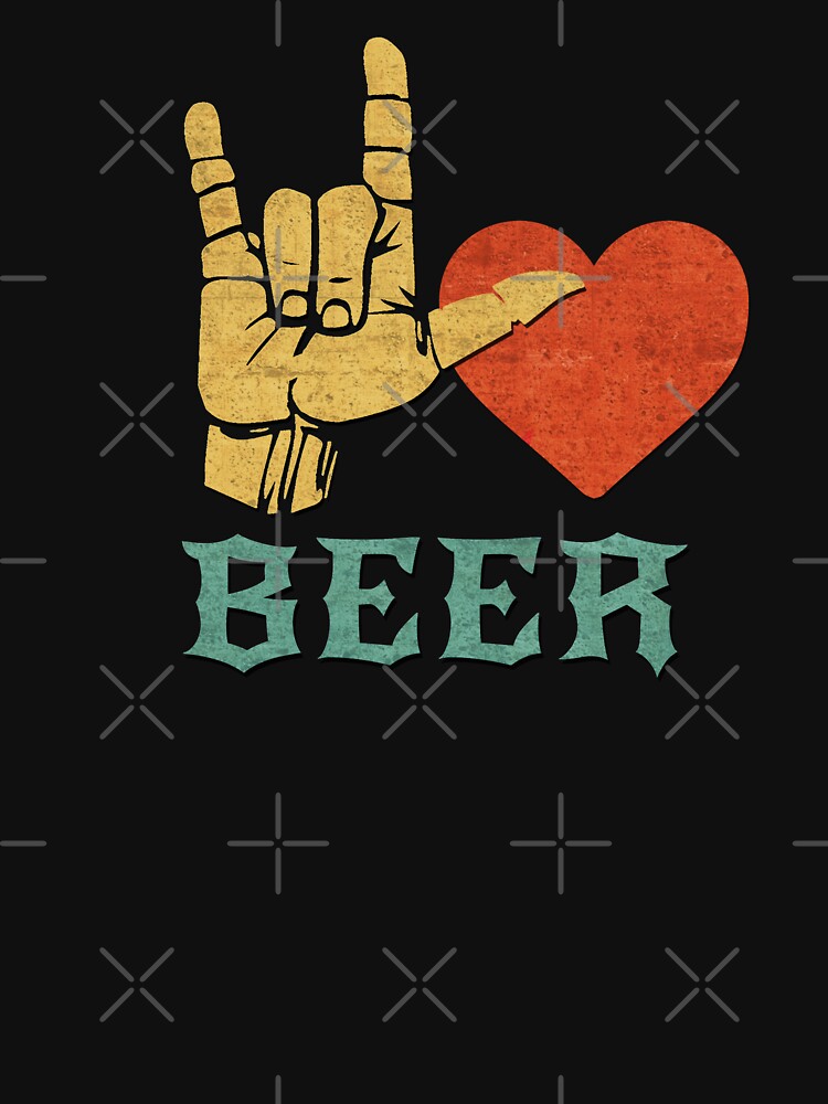 "I Love Beer,Sign Language Gift " Tshirt by levsal Redbubble