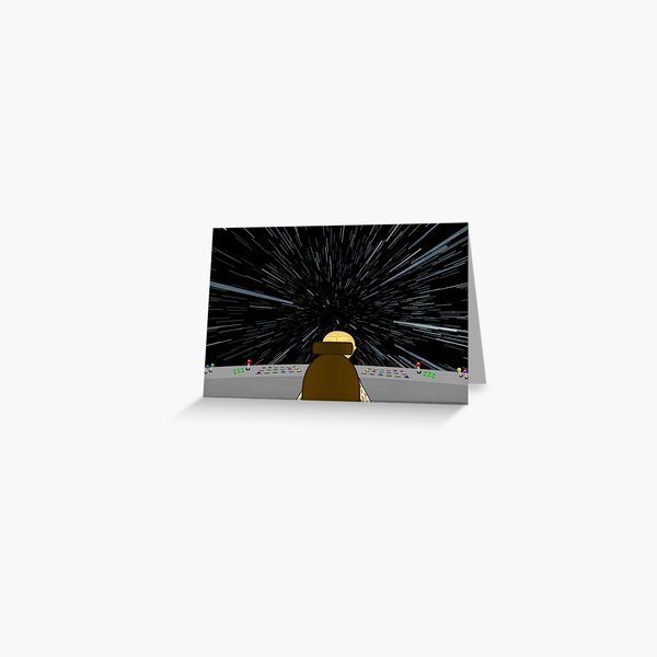 Austro Bogulous space cadet warp stars Greeting Card